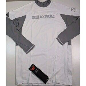 AXESEA Long Sleeve Rash Guard Quick-Dry UPF 50+ Lightweight Swimsuit Swim Size L